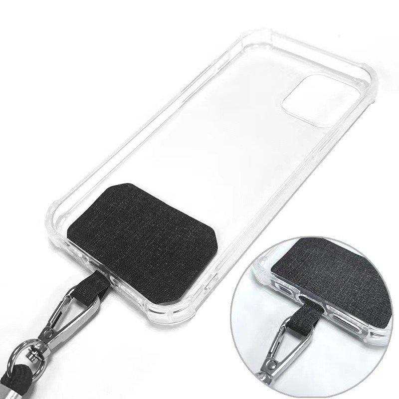 Wrist satin promotional polyester phone lanyard with logo custom keychain with id card badge holder mobile straps