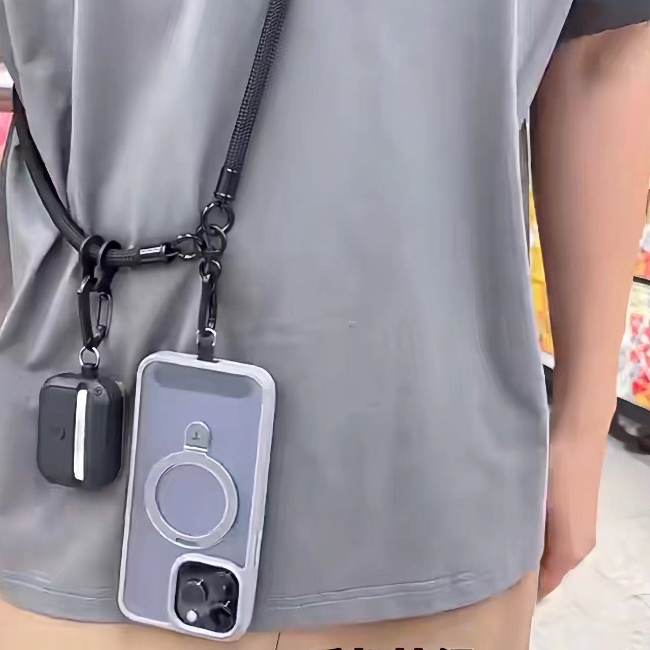 Phone Mobile Phone Strap That Can Be Used During Exercise120 Cm Long Phone Strap Durable TPU gasket Polyester Lanyard