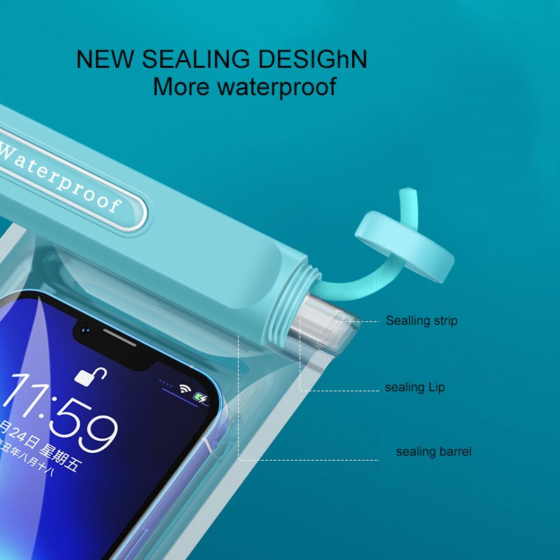 Factory Wholesale IPX8 Universal Waterproof Mobile Phone Bags For smart iphone 16promax summer waterproof mobile phone pouch