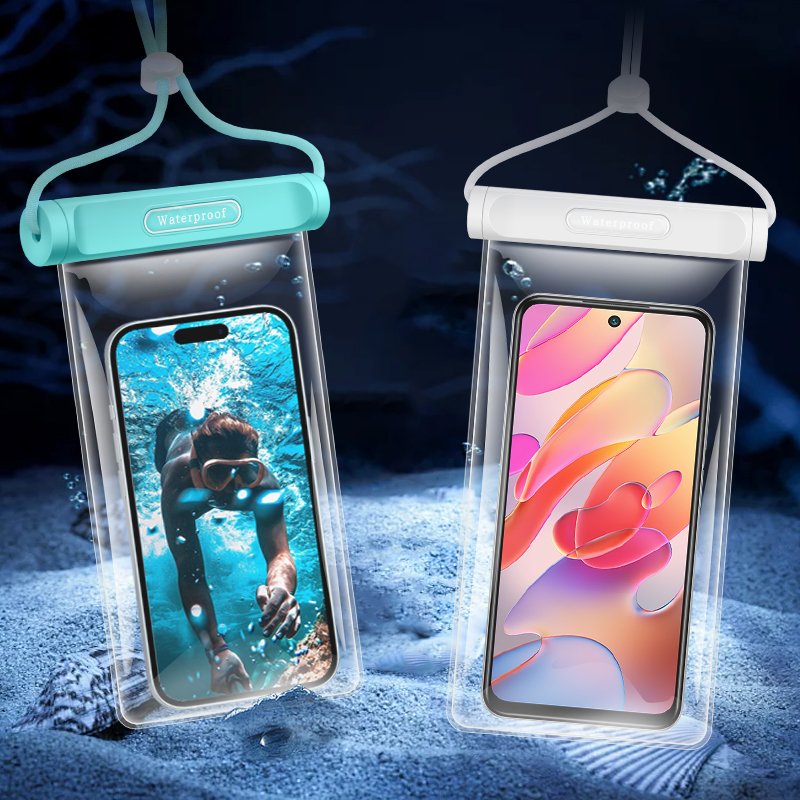 Factory Wholesale IPX8 Universal Waterproof Mobile Phone Bags For smart iphone 16promax summer waterproof mobile phone pouch