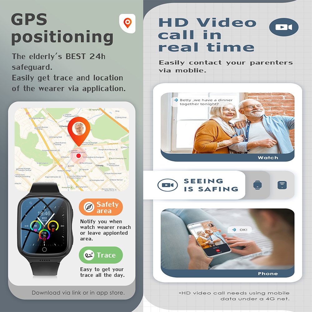 Wearable Devices wholesale 1000 mah super battery K9L GPS positioning SOS 4G sim card smartwatch smart wristband bracelet