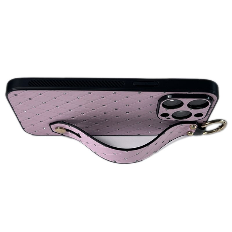 Fashion women PU Leather Phone Covers with Handle Strap Kickstand for iphone 16 15 14 13 pro max samsung A15 S24 S23 S22 ultra