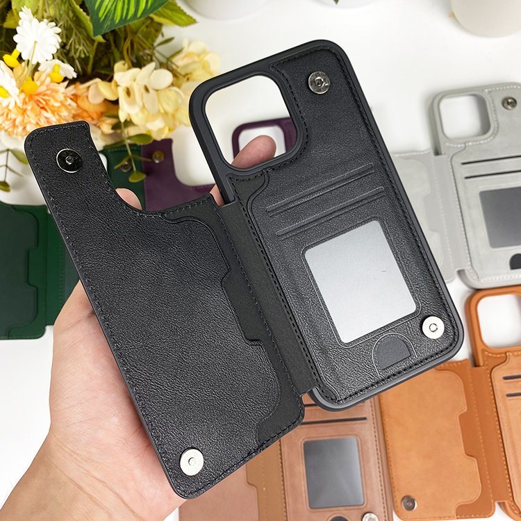 Wallet Strap Flip Cover Phone Case For iPhone 11 12 13 14 15 16 Pro Max Multifunctional Leather Mobile Phone Bags And Cases