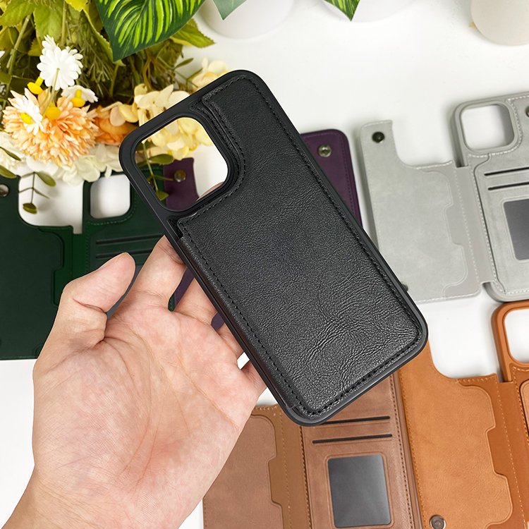 Wallet Strap Flip Cover Phone Case For iPhone 11 12 13 14 15 16 Pro Max Multifunctional Leather Mobile Phone Bags And Cases