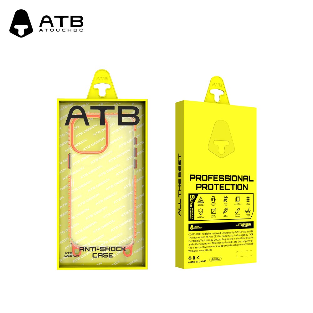 ATB Clear Acrylic Phone Case for iPhone 16 Hard PC Shockproof Crossbody Design with Lanyard Back Covers