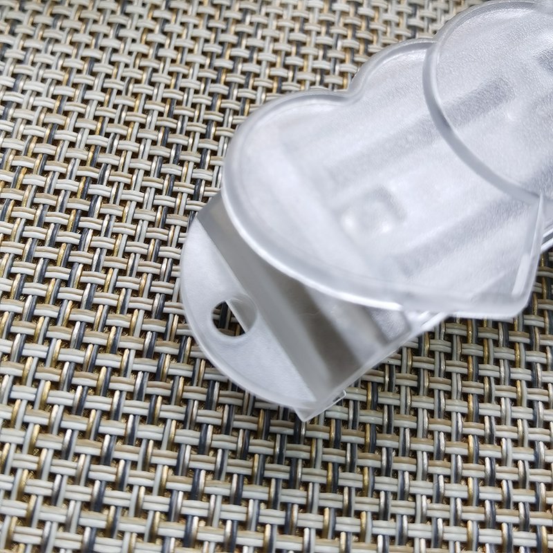 Mobile phone back clip DIY groove material clip transparent material small heart back clip Love back