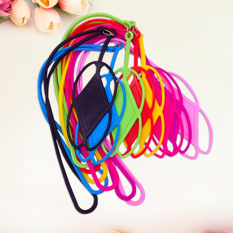 Universal Phone Case Lanyard Necklace Wrist Strap Silicone Lanyard Cellphone Mobile Phone Holder Silicone Lanyard Phone Holder