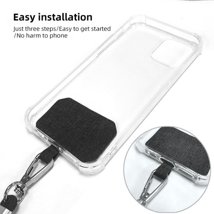 Wholesale adjustable diagonal shoulder straps fashionable mobile phone lanyard neck hanging safety and anti loss lanyard