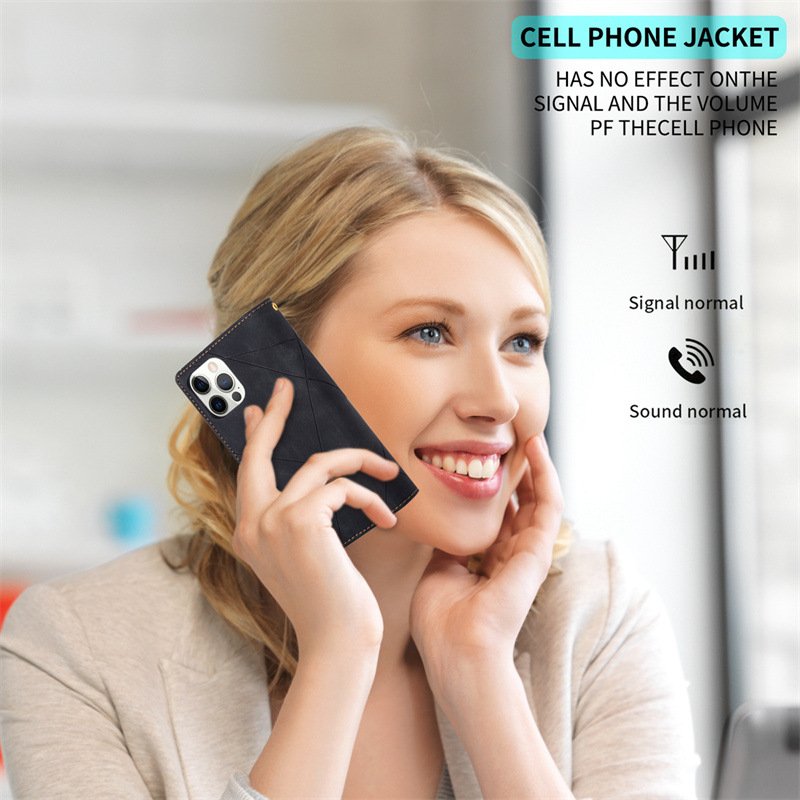 Back Cover For Iphone 15 Pro With Hanging Rope 15 Ultra Luxury Wallet Case Card Magnetic Holder TPU Leather Phone Case