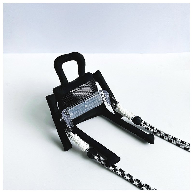 Fashion trendy cute doll mobile phone back clip doll detachable back sticker crossbody mobile phone strap lanyard
