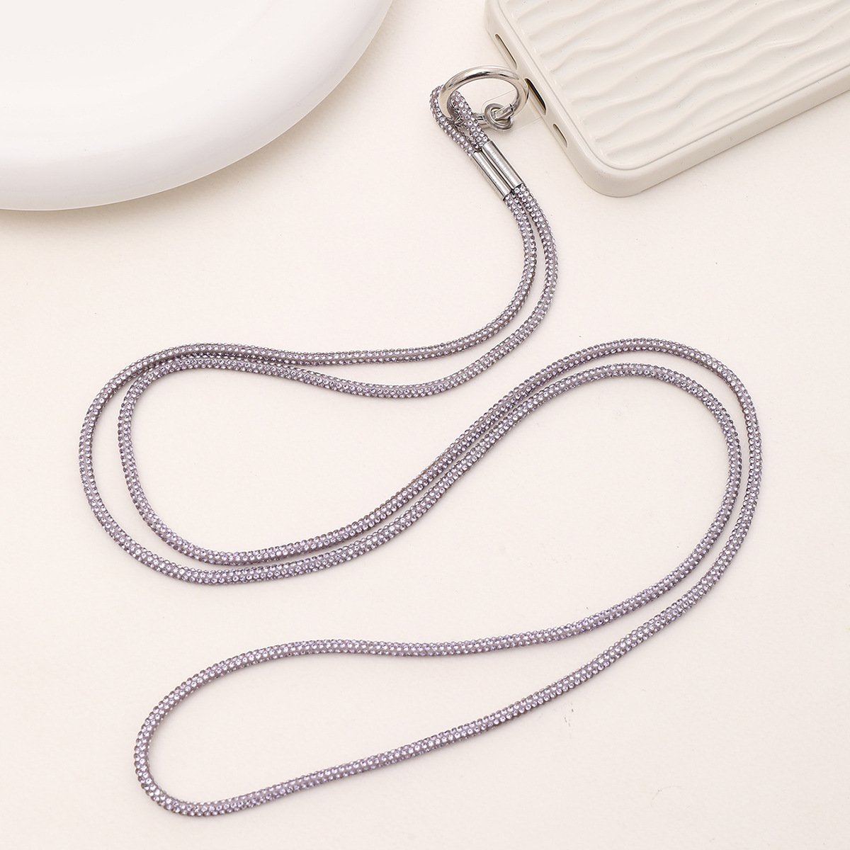 Crystal rope strap purse cellphone case mobile phone bag pouch straps for crossbody bags