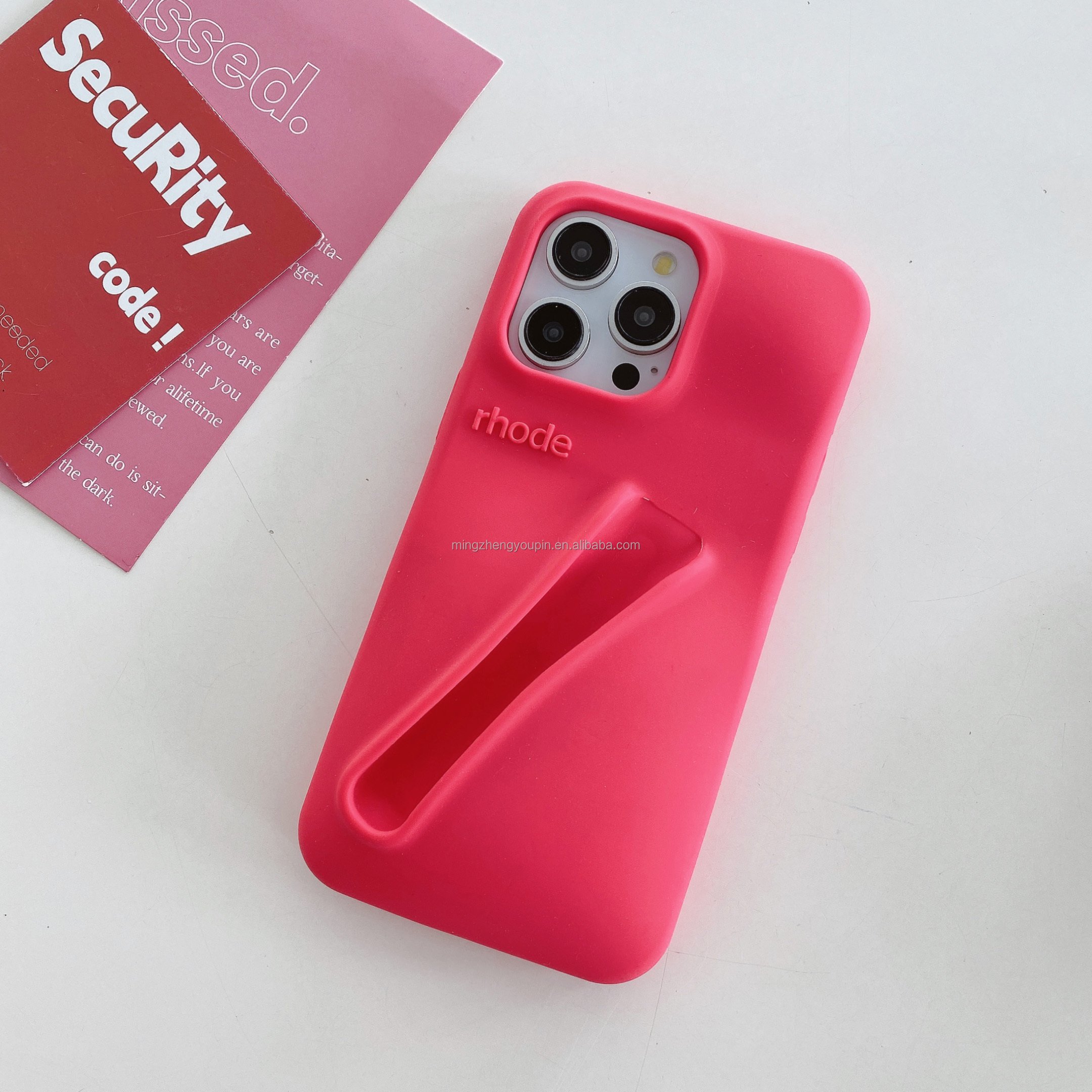 New 2024 phone case Manufactured shock-proof silicon cover Lip gloss Phone case Lip stick makeup holder for iPhone16 15 Pro Max