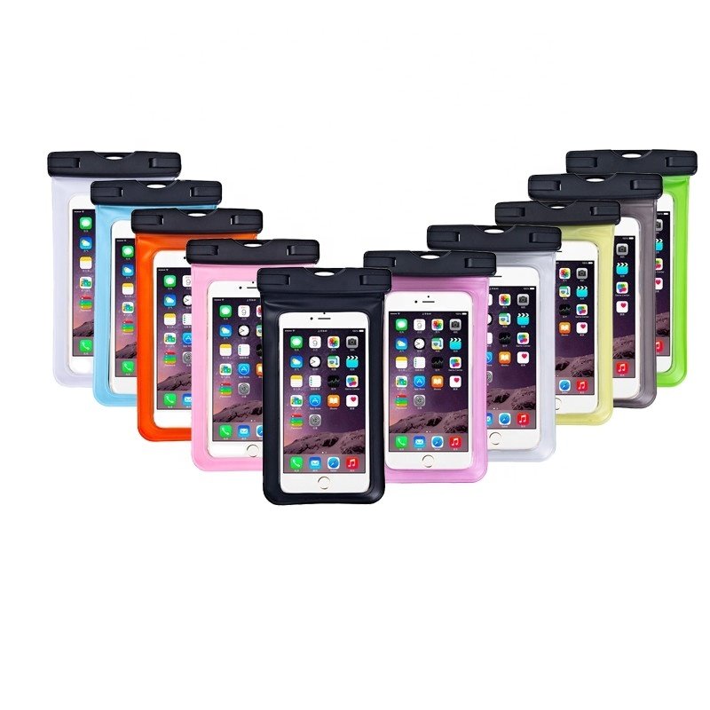 Outdoor PVC Waterproof Bag Drifting mobile phone Beach Bag Neck Hanging Dual-purpose Waterproof mobile phone Bag