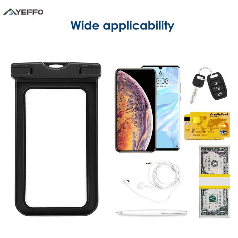 Outdoor PVC Waterproof Bag Drifting mobile phone Beach Bag Neck Hanging Dual-purpose Waterproof mobile phone Bag