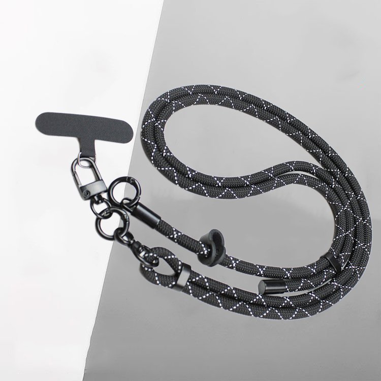 150CM Length Phone Lanyard Adjustable Detachable Neck Cord Outdoor Universal Crossbody Strap Card Clip for Mobile Phone Case