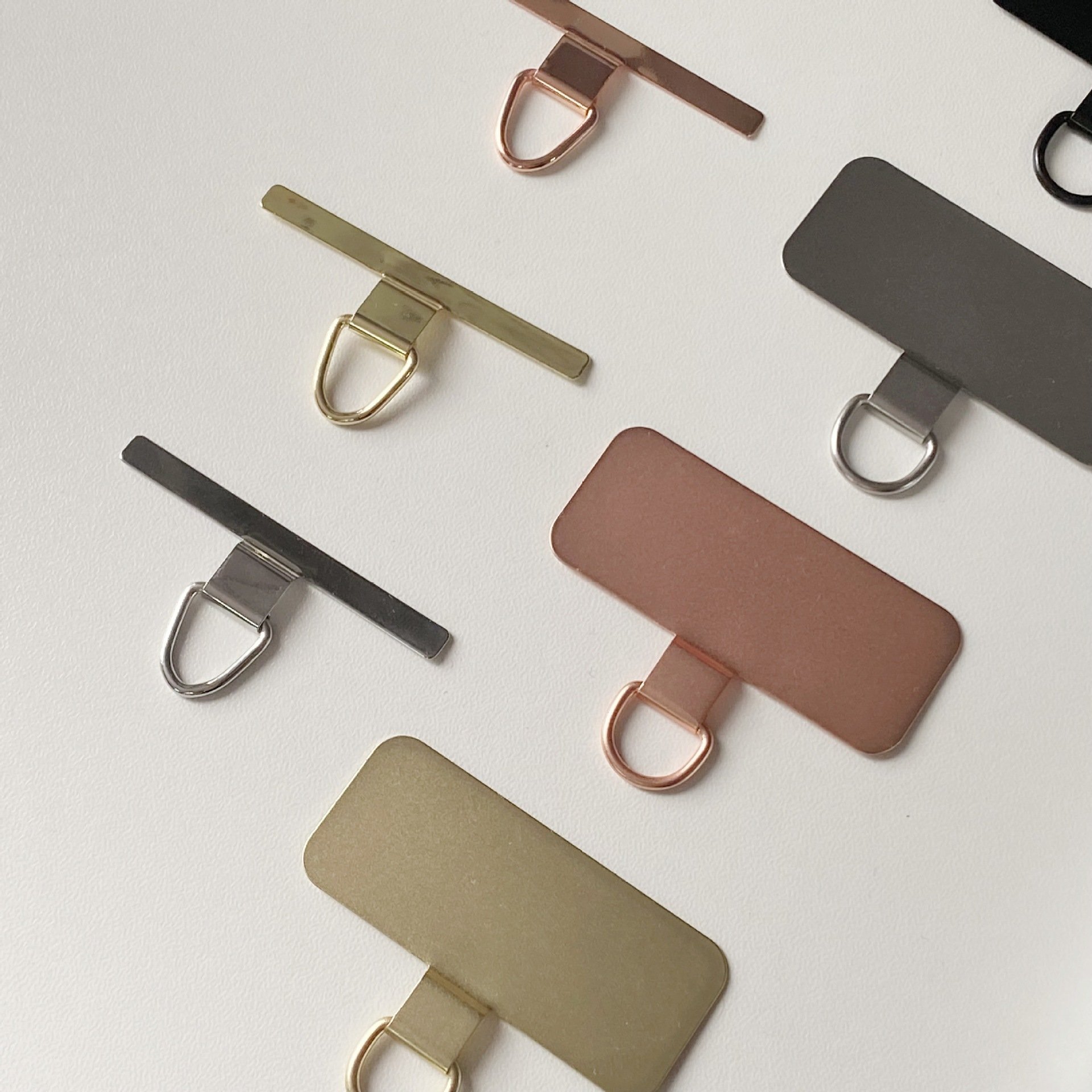 Metal Mobile Phone Lanyard Patch Universal Replacement Tether Pad Detachable Neck Cord Strap Clip for iPhone 15 Samsung