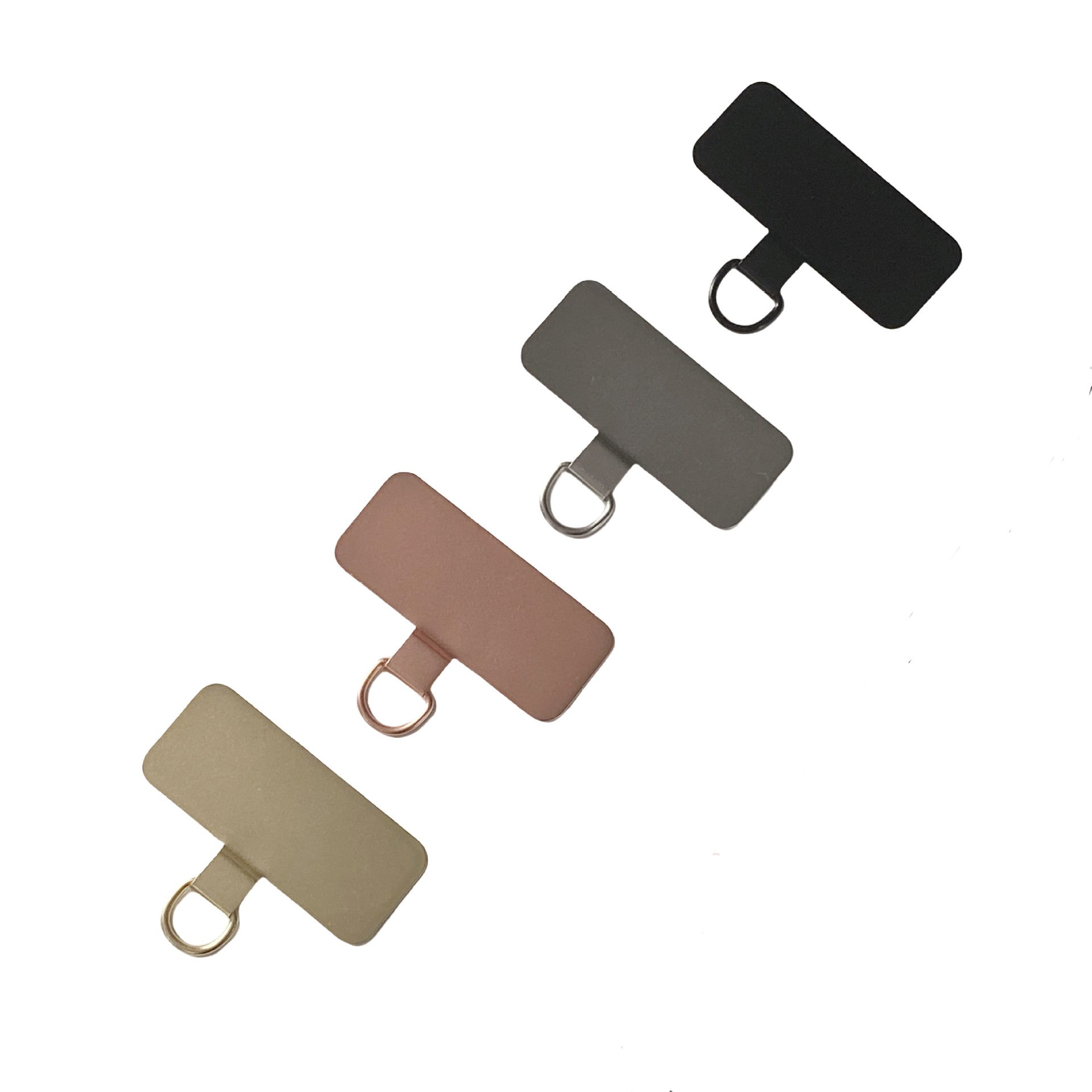Metal Mobile Phone Lanyard Patch Universal Replacement Tether Pad Detachable Neck Cord Strap Clip for iPhone 15 Samsung