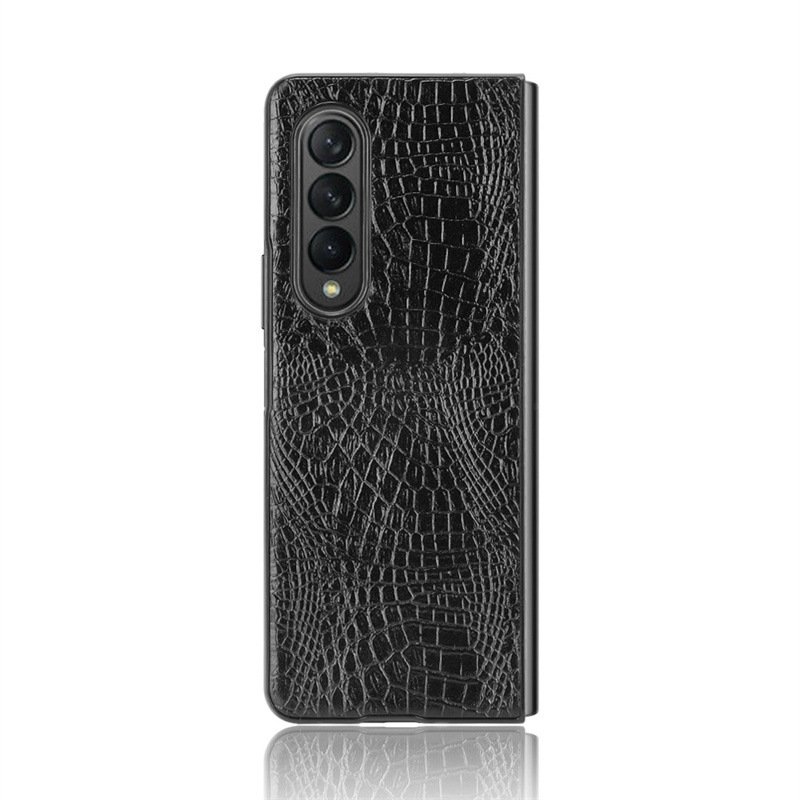For Samsung Z Fold 4 Phone Case Crocodile Leather Pattern for Samsung Galaxy Z Fold 3 5G Protective Cover