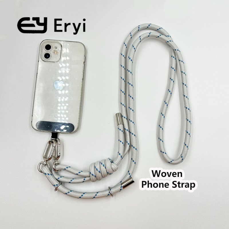 New Woven Embroidered Short Keychain Lanyard Rope Wristband Mobile Phone Chain Suitable For All Kinds Of Mobile Phone