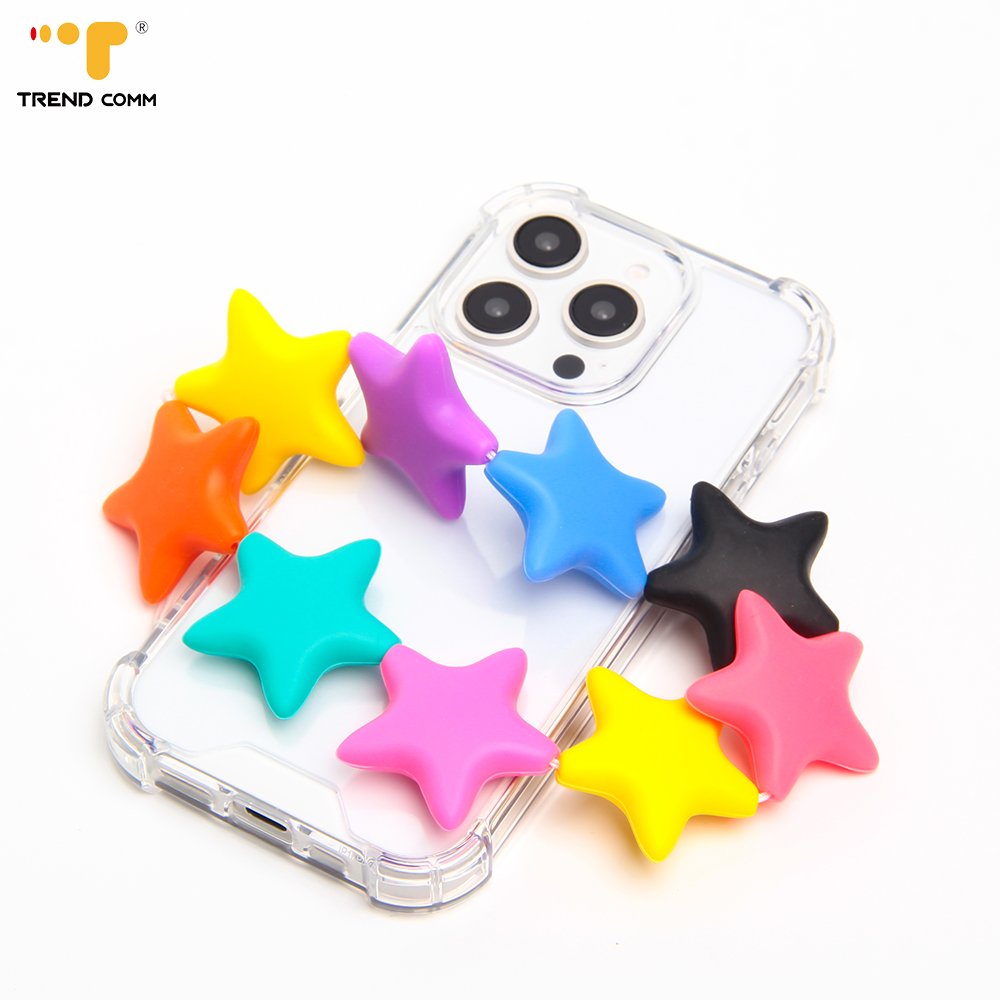 New Cartoon Star Surphy Wrist Strap Lanyard Big Silicone Mobile Phone Accessory with Bead Material