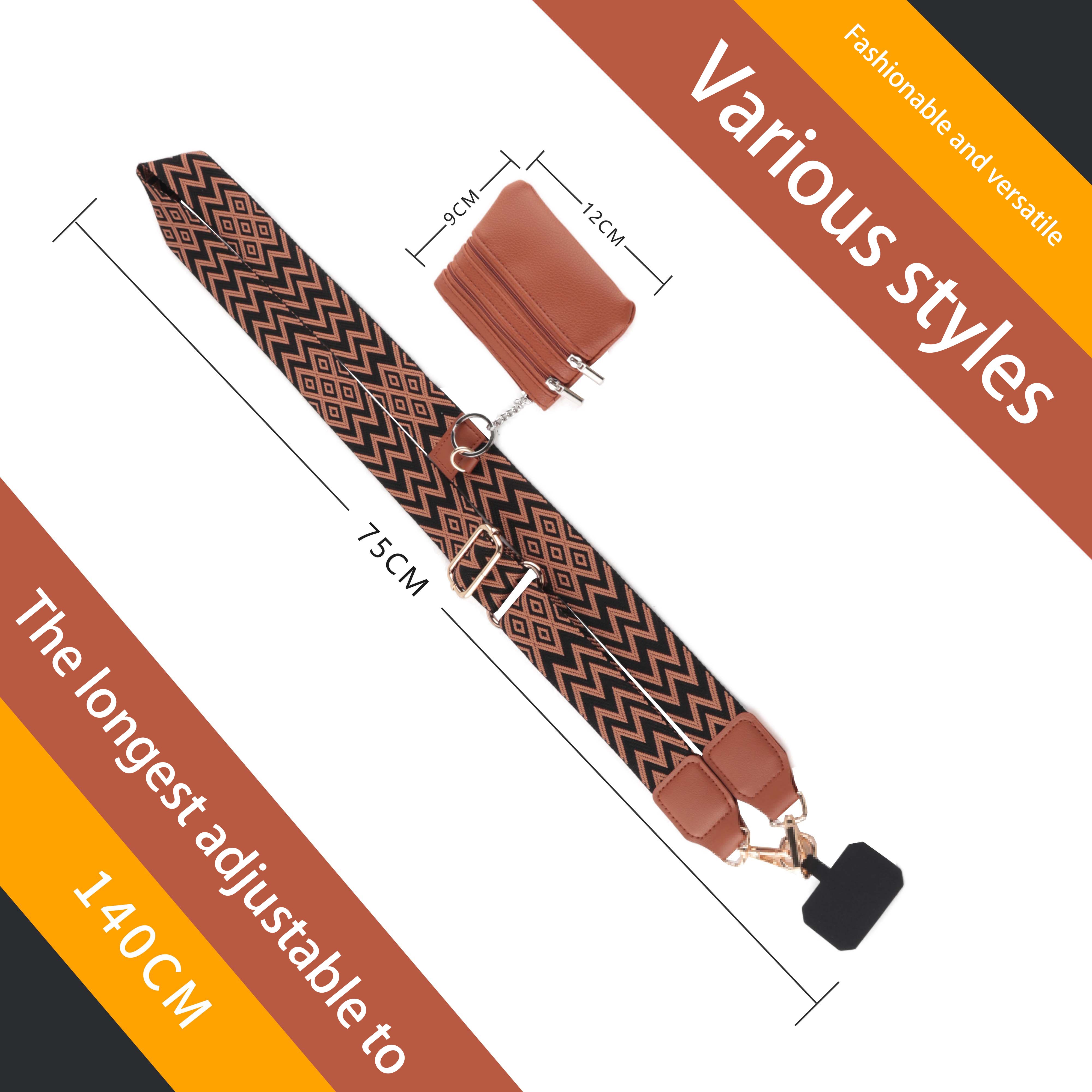 bag adjustable shoulder strap nylon purse custom with gasket leather chain strap handbag removable wrist phone bag strap