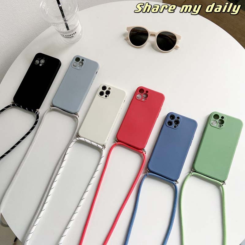 Newest Hand Rope Wrist Strap Direct Edge Shockproof TPU Mobile Phone Cover Case For Iphone 6 7 8 X Xr Xs 11 12 13 14 15 Pro Max