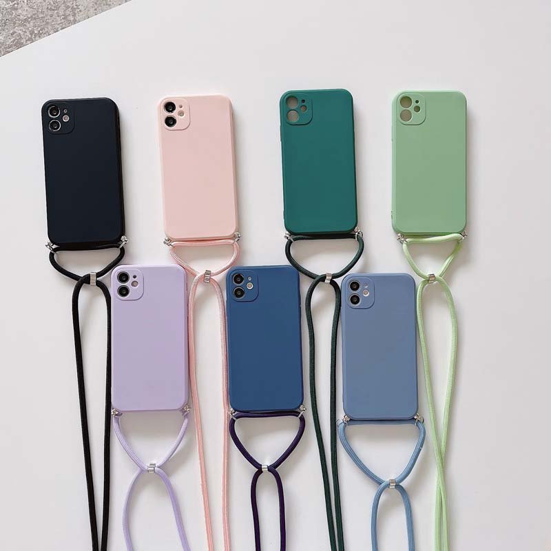 Newest Hand Rope Wrist Strap Direct Edge Shockproof TPU Mobile Phone Cover Case For Iphone 6 7 8 X Xr Xs 11 12 13 14 15 Pro Max