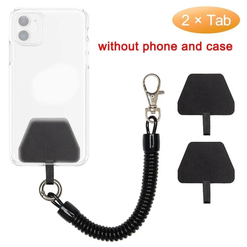 Mobile Phone Anti-theft Lanyard Set Adjustable Neck Strap Holder Sling Rope Universal Silicone Lanyard Case Cover Holder Strap