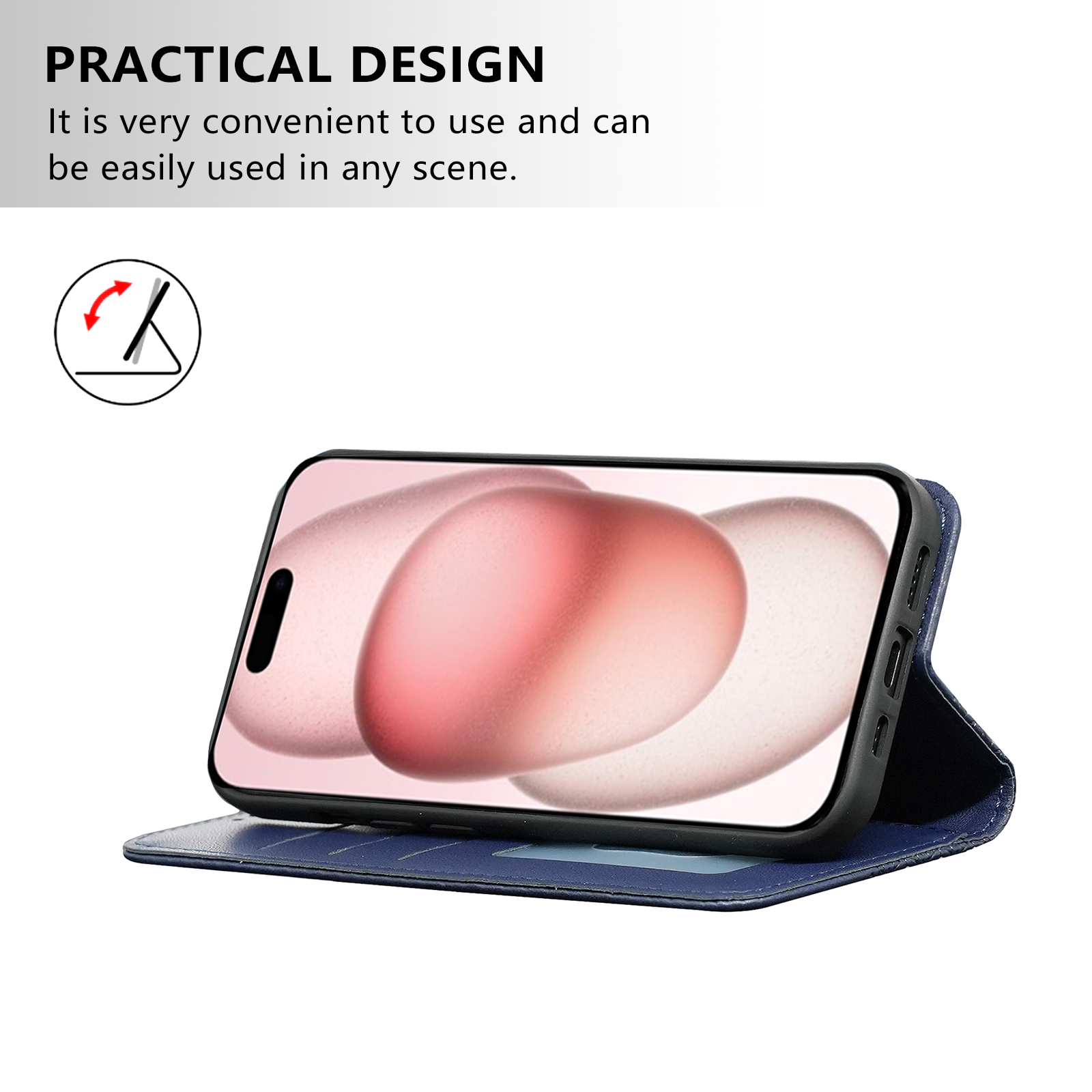 Wallet Card Holder Leather Mgnetic Case For iPhone 14 13 Mini 15 plus 16 pro max PU Flip Mobile Cover Phone Bags