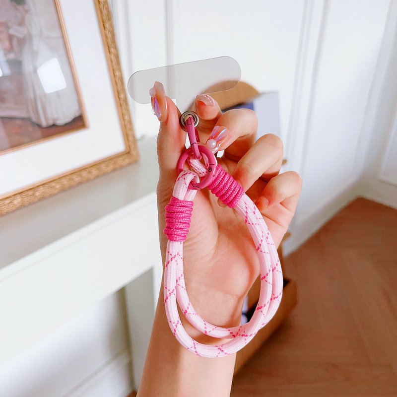 mobile phone accessories cell phone chain hand wrist straps holder lanyards with patch short nylon rope for iphone for samsung