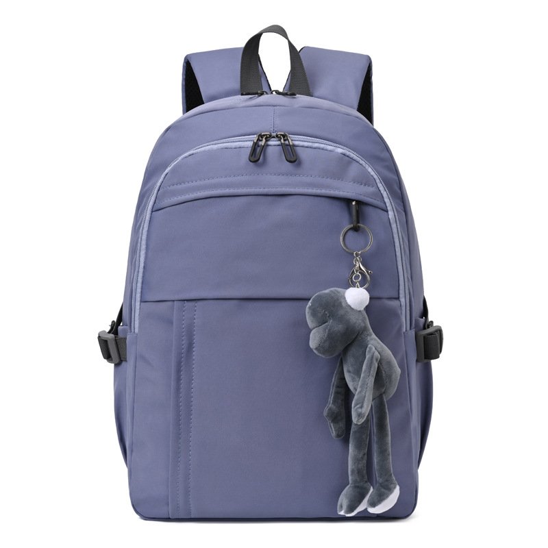 New trend macarone laptop backpack solid color leisure college style high school bag student casual backpack