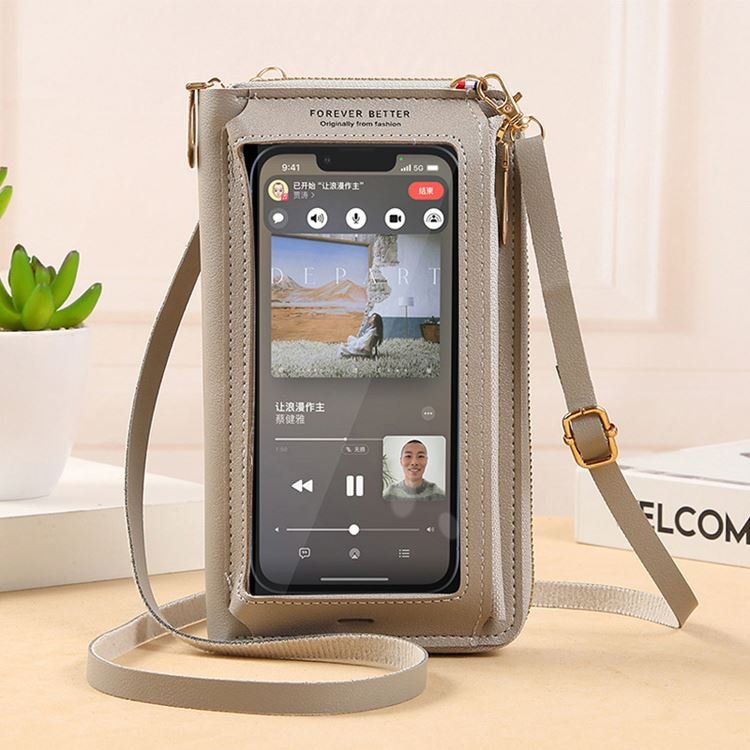 Hot Selling Product Touchable Screen Anti-theft Adjustable Shoulder Strap Coin Purse Mobile Phone Bags Cases