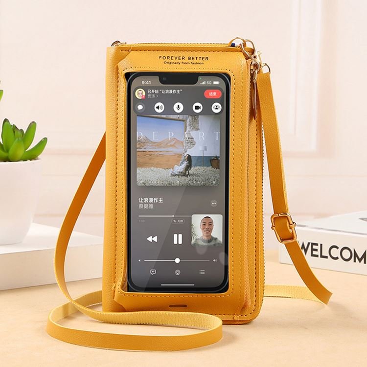 Hot Selling Product Touchable Screen Anti-theft Adjustable Shoulder Strap Coin Purse Mobile Phone Bags Cases