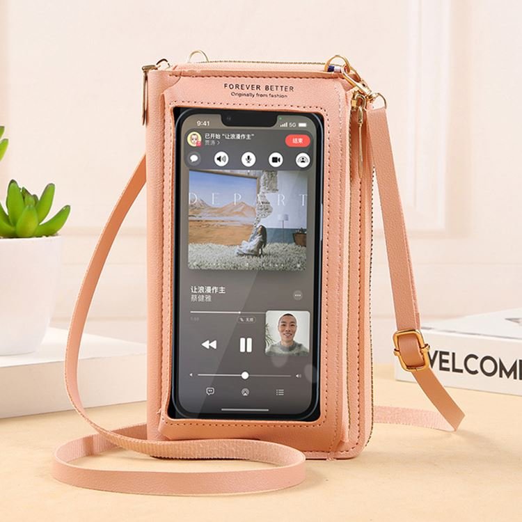 Hot Selling Product Touchable Screen Anti-theft Adjustable Shoulder Strap Coin Purse Mobile Phone Bags Cases