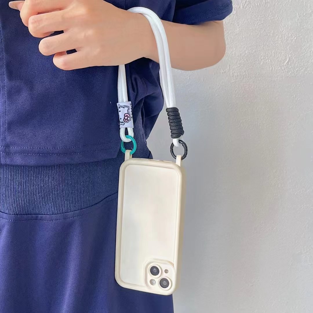 Short Wrist Rope and Portable Key Chain Anti-Loss Mobile Phone Strap for Men Women with Personality Hanging Mobile Phone Rope