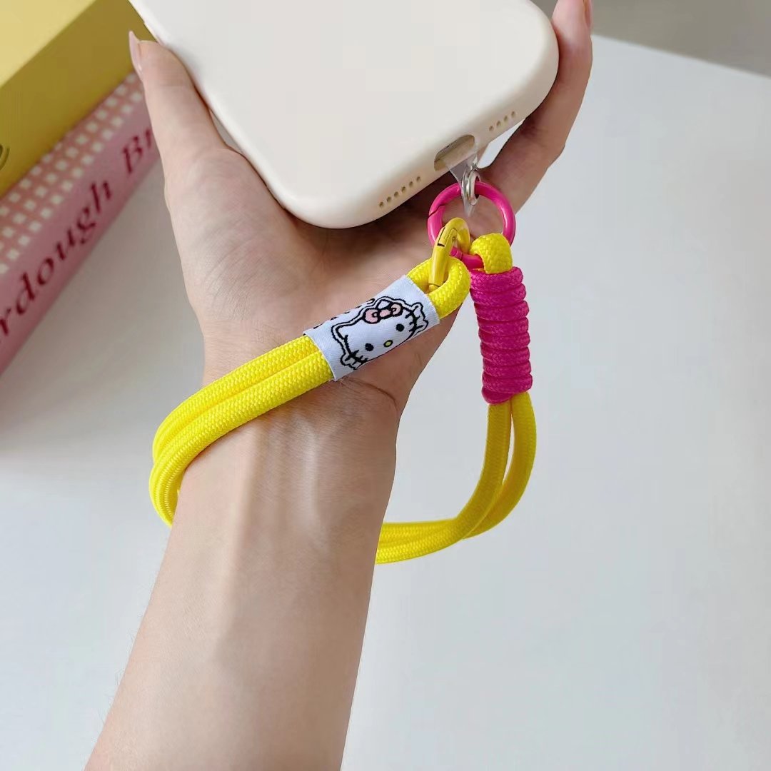 Short Wrist Rope and Portable Key Chain Anti-Loss Mobile Phone Strap for Men Women with Personality Hanging Mobile Phone Rope