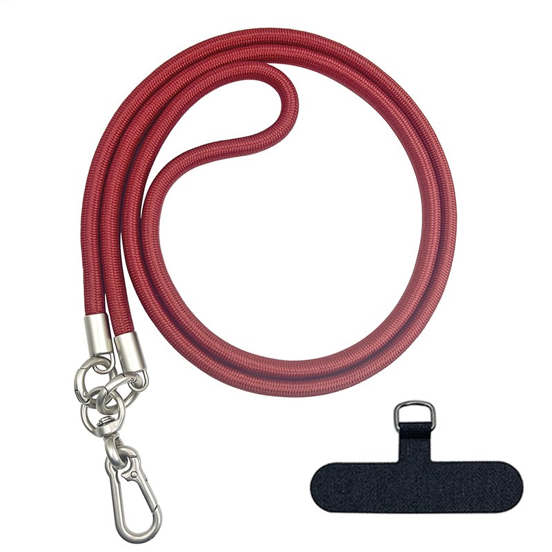 Custom Logo Universal Polyester Necklace Mobile Phone Strap Detachable Crossbody Patch Phone Chain Phone Lanyard