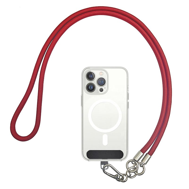 Custom Logo Universal Polyester Necklace Mobile Phone Strap Detachable Crossbody Patch Phone Chain Phone Lanyard