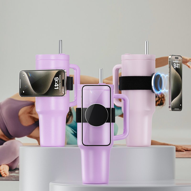 New Magnetic Stand Mobile Phone Stand Multi-Functional Thermos Cup Hand Arm Wrist Strap Magnetic Mobile Phone Stand