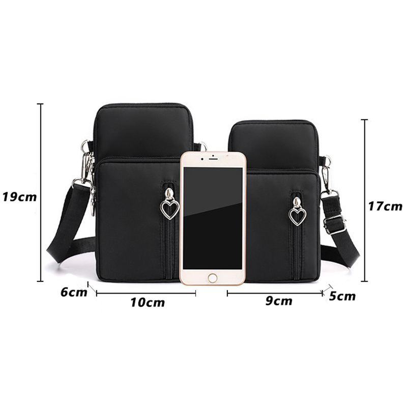Custom Logo Fashion Cell Phone Small Crossbody Bags Shoulder Pocket Wallet Pouch Mobile Phone Bag Case with Neck Strap Phone Bag