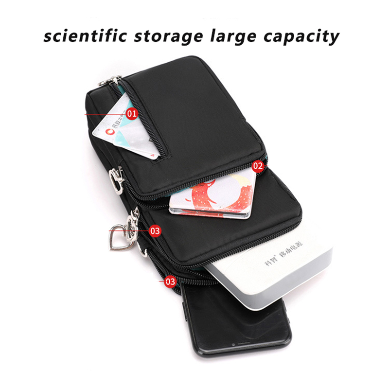 Custom Logo Fashion Cell Phone Small Crossbody Bags Shoulder Pocket Wallet Pouch Mobile Phone Bag Case with Neck Strap Phone Bag