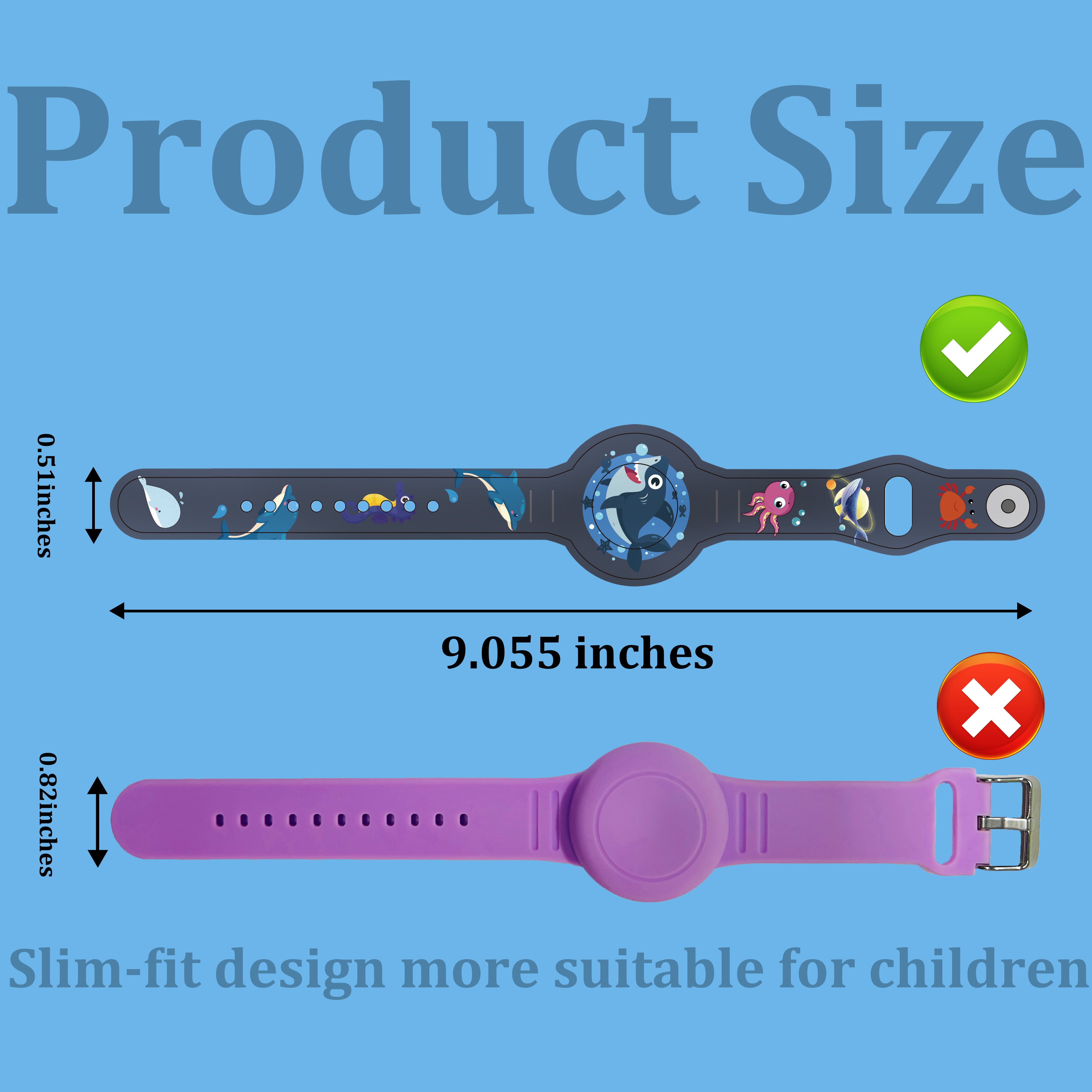 Silicone Carton Strap Wristband Toddlers Adjustable Bracelet GPS Tracker Holder Anti-Lost Air Tag Mobile Phone Case Boys Girls