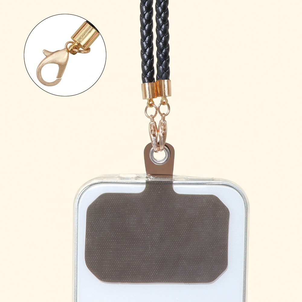 New Tpu Transparent Anchor Universal Leather Necklace Mobile Phone Strap Detachable Crossbody Patch Phone Chain Phone Lanyard