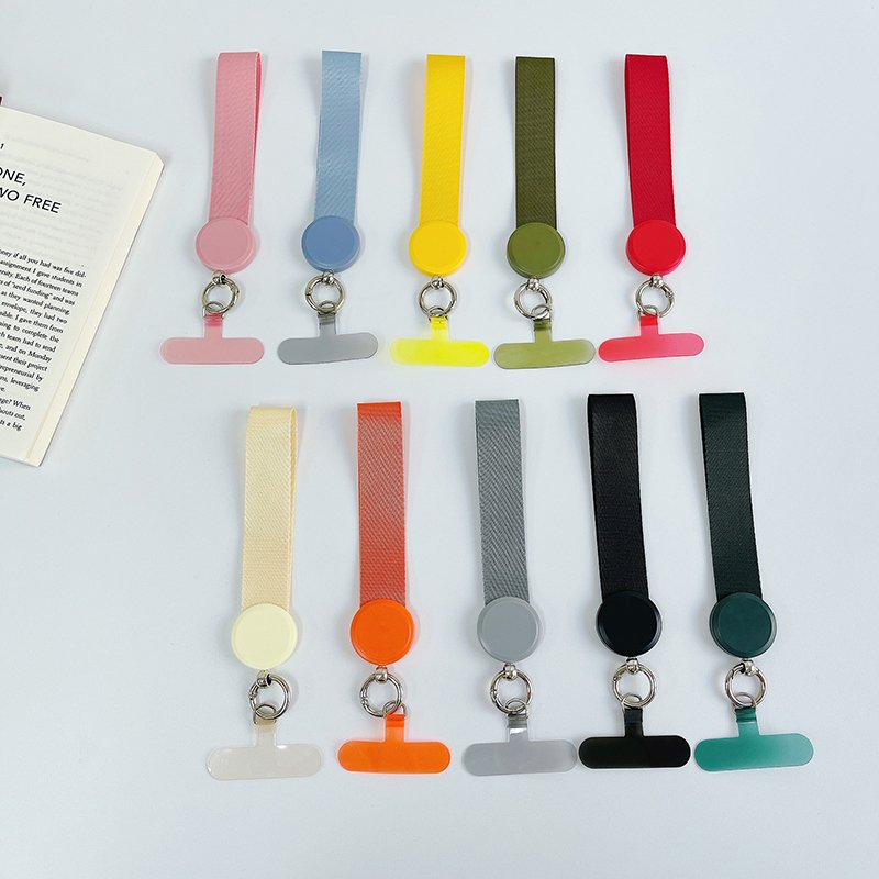 Popular Mobile Phone Strap Patch Gasket TPU Color Transparent Mobile Phone Chain Clip Clear T Shape Detachable Wrist Strap Pad