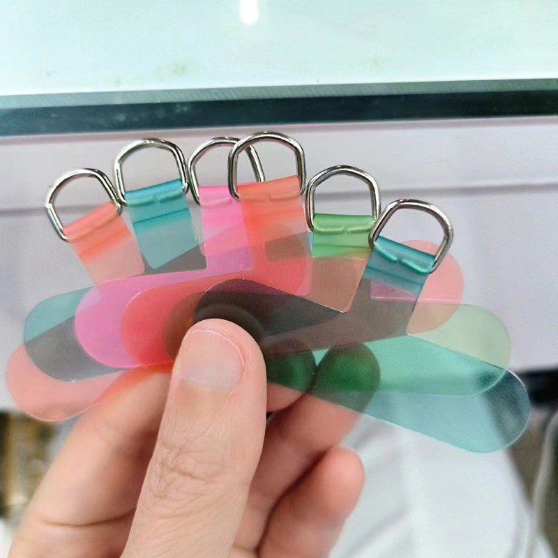 Popular Mobile Phone Strap Patch Gasket TPU Color Transparent Mobile Phone Chain Clip Clear T Shape Detachable Wrist Strap Pad