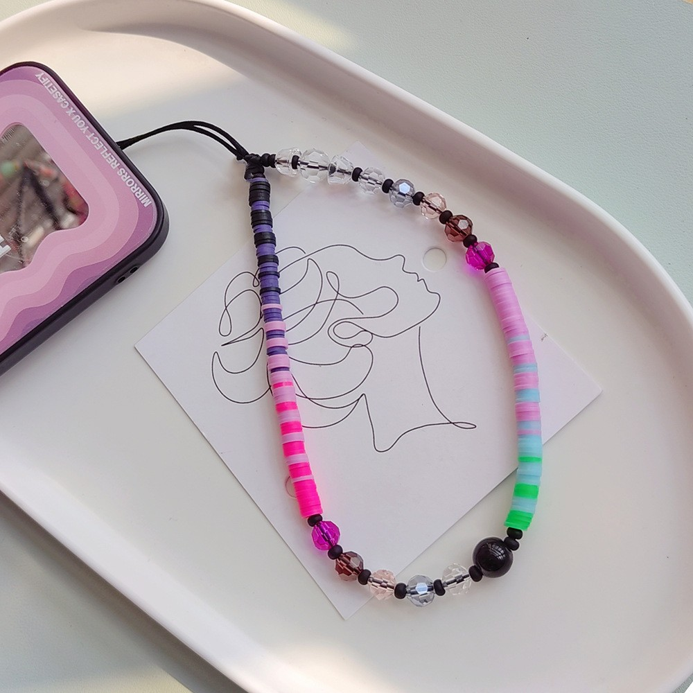 Mobile Phone Accessories Universal Phone Cord Wrist Beads Charm Short Phone Rope