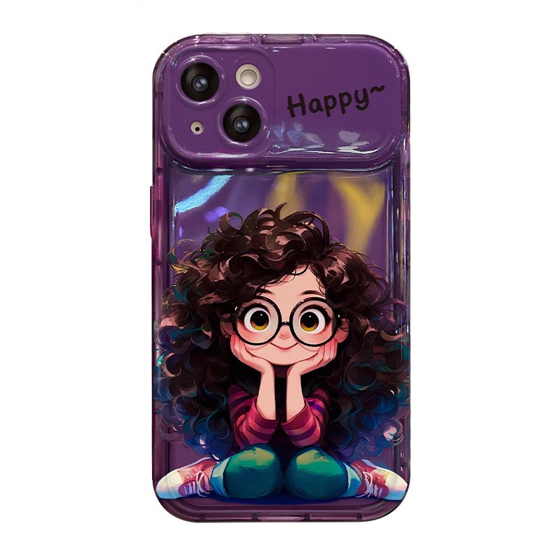 Girls Protective Phone Cases TPU Shockproof Back Cover for iPhone 12 11 13 mini Pro max With Chain