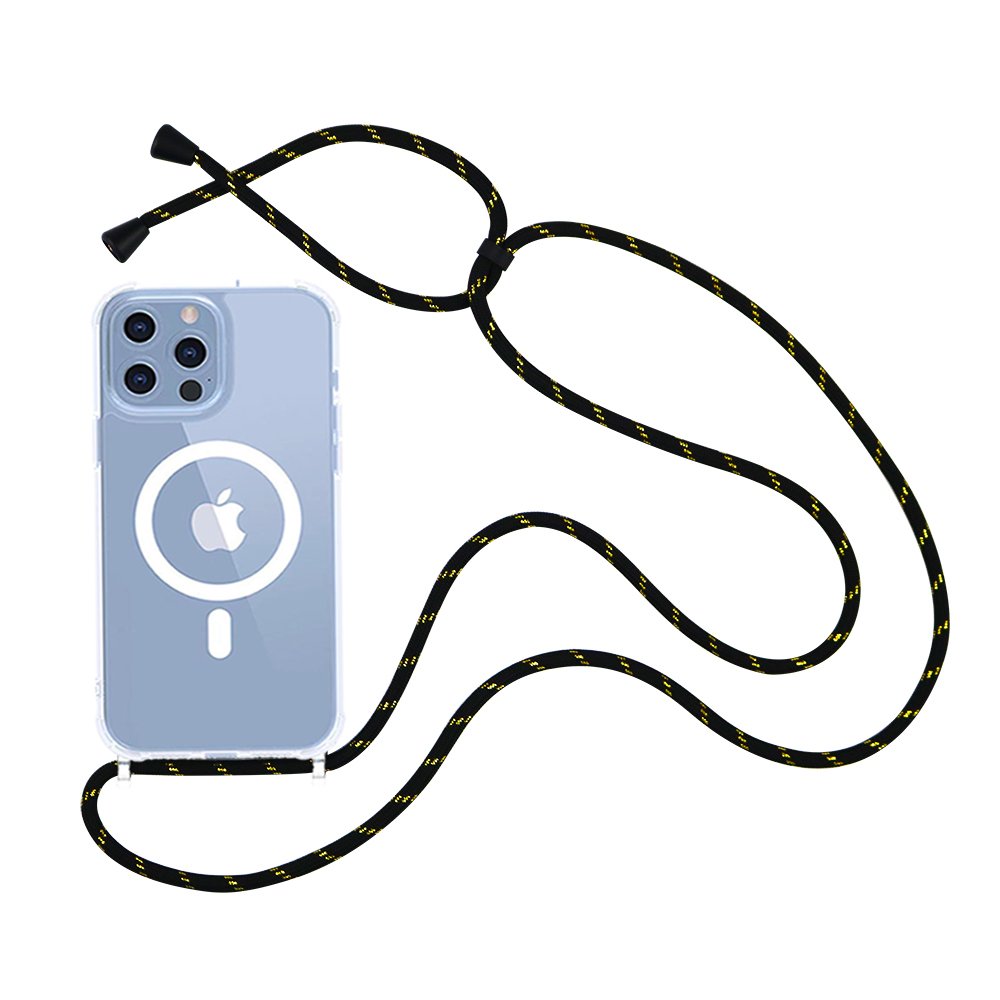 Strap Case Compatible with Magnetic Crossbody Detachable Neck Lanyard Transparent Magnetic Lanyard Phone Case For iPhone 16 15