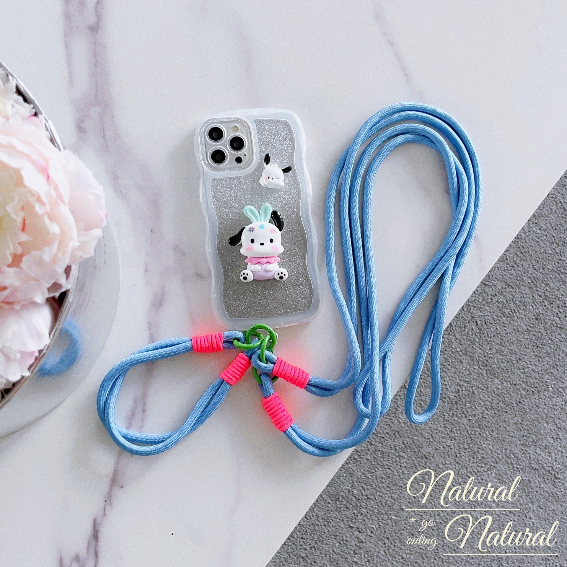 Premium Quality Cute Phone Strap Cell Mobile Wrist Strap Phone Lanyard with Patches