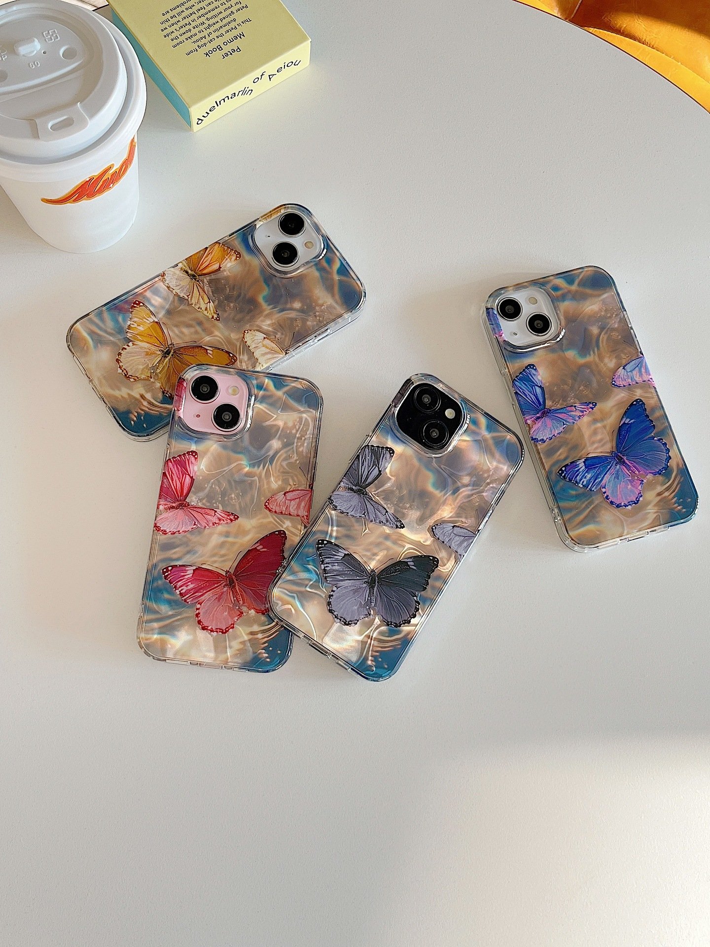 Cute Cartoon Case Butterfly Models Designs Back Cover Chain Coupling Case For Iphone 11 12 13 pro max Mobile Phone Bags & Cases